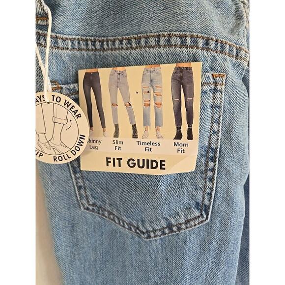 SONG Classic Mom Blue Jeans with Holes size 5,27 24 inseam - Picture 6 of 12